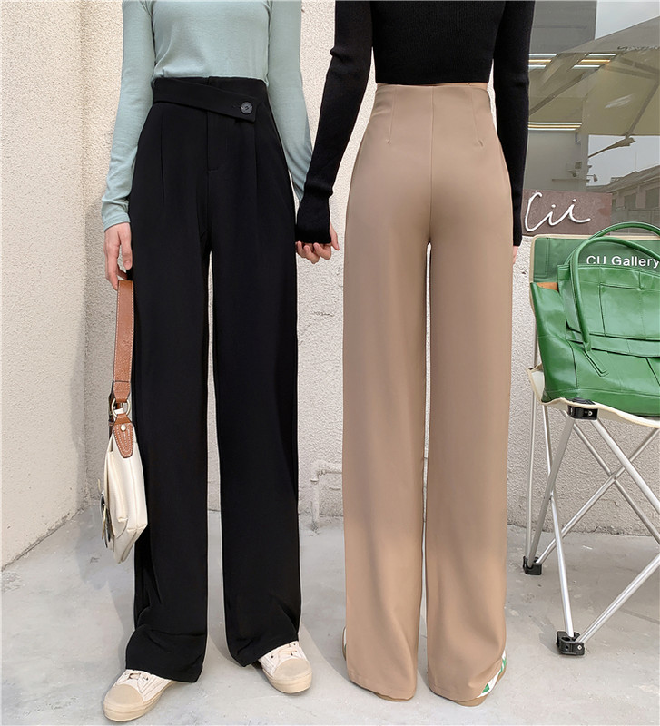 Pantaloni de dama model lat cu talie inalta