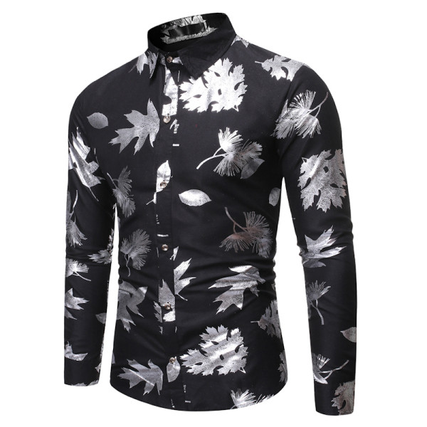 Model de camasa moderna din bumbac cu guler clasic