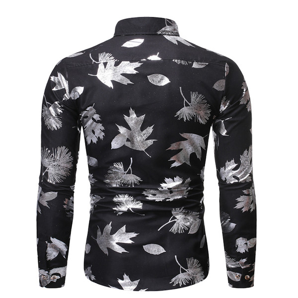 Model de camasa moderna din bumbac cu guler clasic