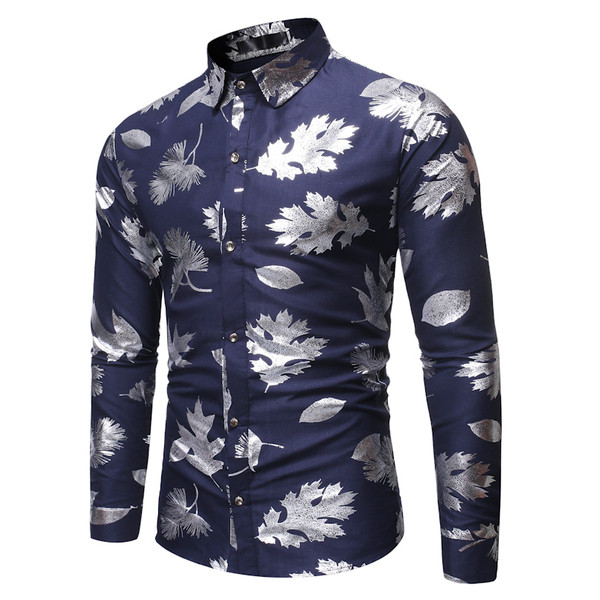 Model de camasa moderna din bumbac cu guler clasic