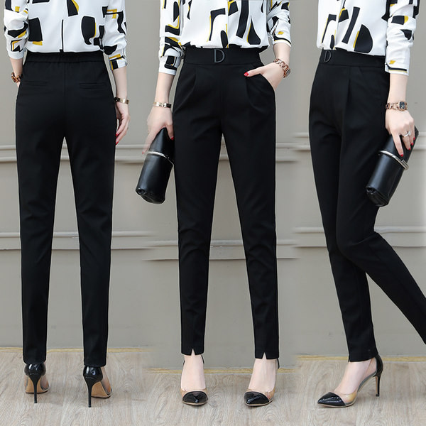 Pantaloni moderni de dama in negru - doua modele