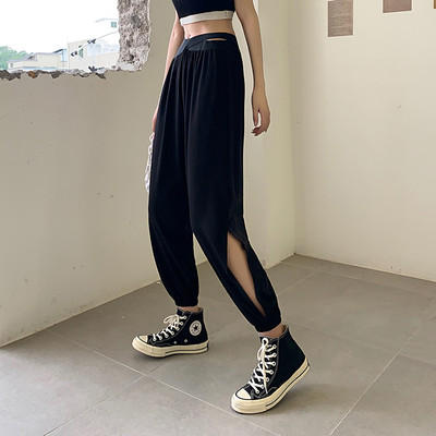 Pantaloni moderni de dama cu crapaturi