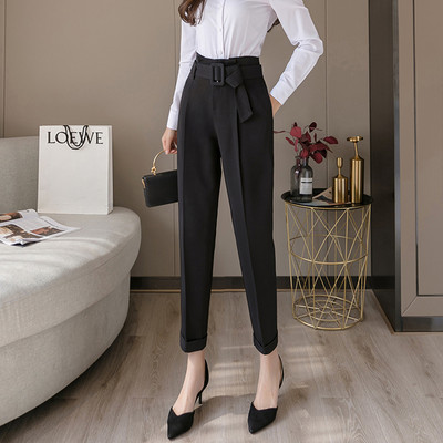 Pantaloni de dama la moda cu curea si bustiera