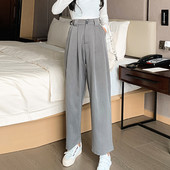 Φαρδύ μοντέλο παντελόνι με κουμπιά και φερμουάρ