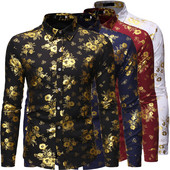 Model de cămașă de ultimă oră cu model și nasturi