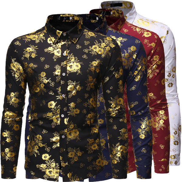 Model de cămașă de ultimă oră cu model și nasturi