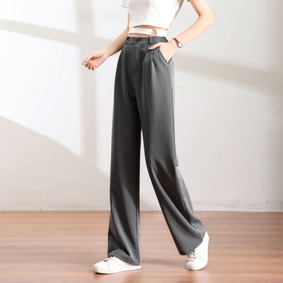 Pantaloni casual cu talie inalta - un model larg in mai multe culori