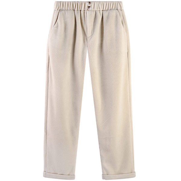 Model nou de pantaloni de dama cu nasturi si talie inalta