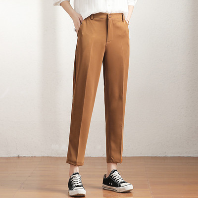 Pantaloni de dama moderni cu buzunare - model drept