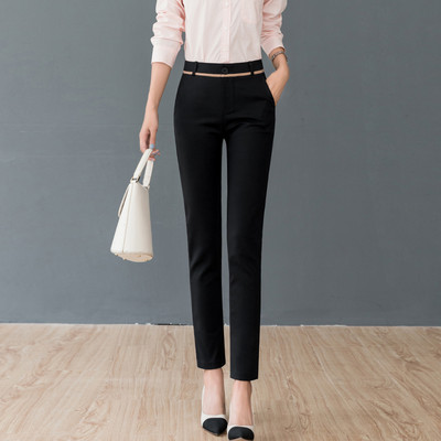 Pantaloni eleganti de dama Model Slim cu buzunar