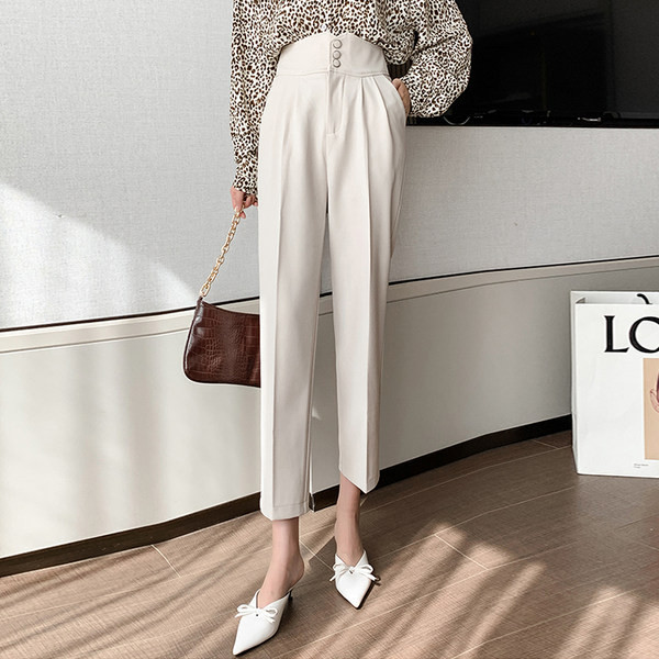 Ženske hlače s visokim strukom i bustierom - dvije boje