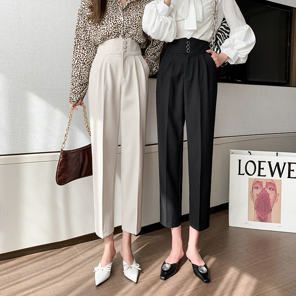 Ženske hlače s visokim strukom i bustierom - dvije boje