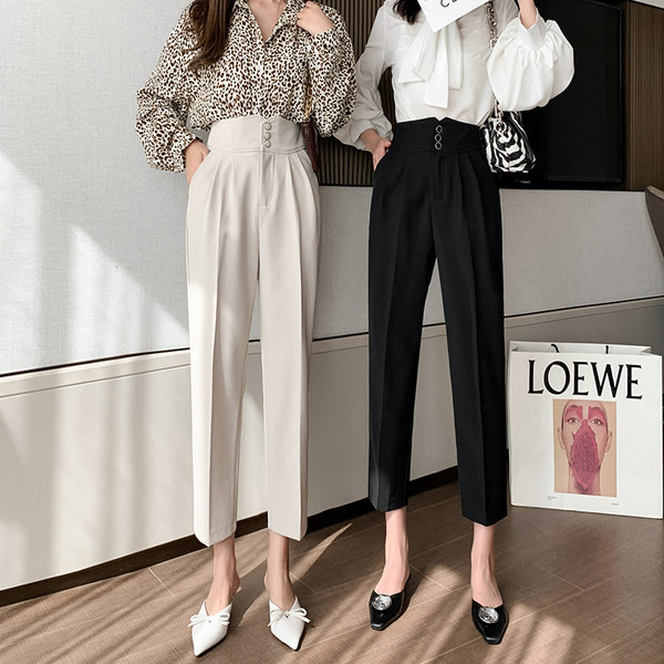 Ženske hlače s visokim strukom i bustierom - dvije boje