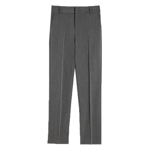 Pantaloni de dama moderni cu talie inalta - model drept