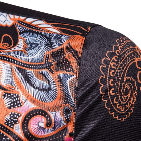 Elegantna muška pripijena košulja s uzorkom i dugim rukavima