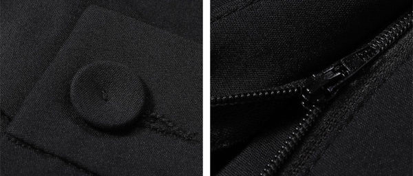 Pantaloni eleganti de dama cu buzunare si talie inalta