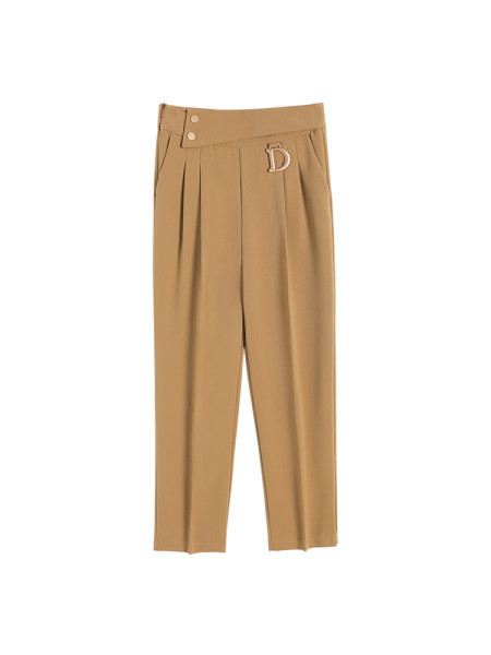 Model nou de pantaloni dama cu talie inalta si prindere asimetrica