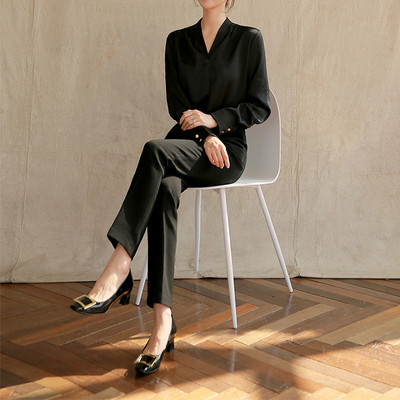 Pantaloni eleganti de dama model nou cu buzunare