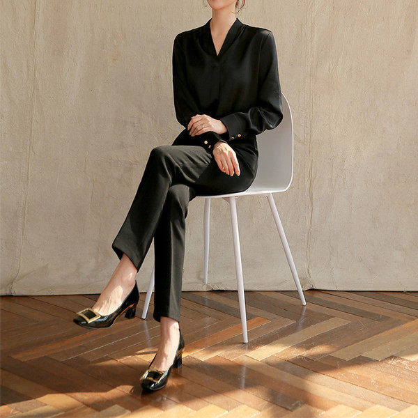 Pantaloni eleganti de dama model nou cu buzunare