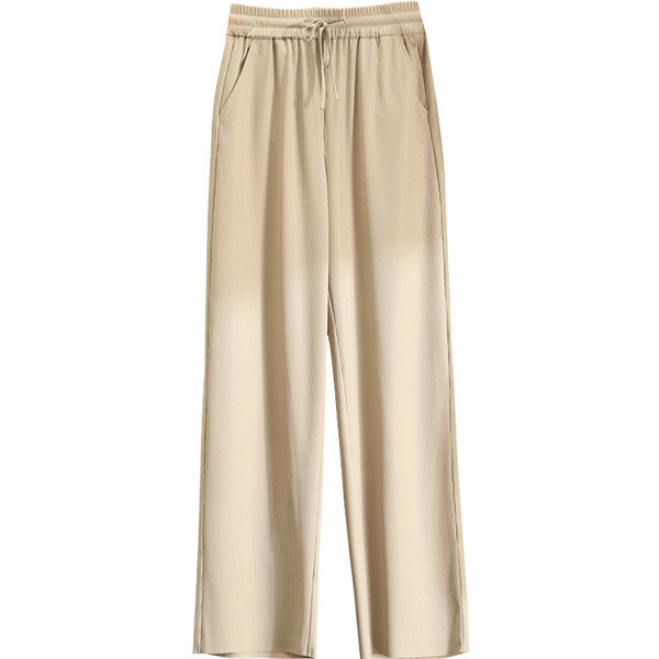 Ženske ležerne hlače s vezicama široki model