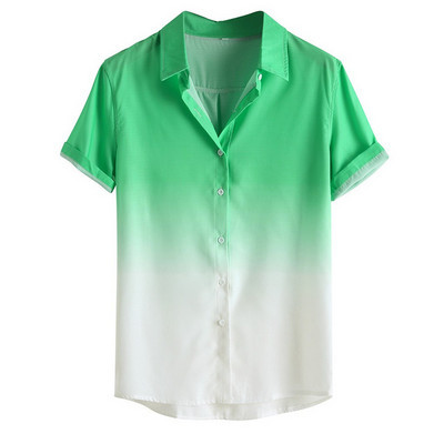 Ležerna muška košulja širokog modela kratkih rukava i gumba