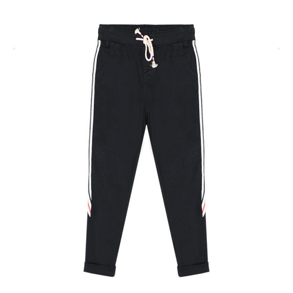 Pantaloni de dama cu cravate si margini