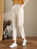 Pantaloni de dama cu nasture si buzunare