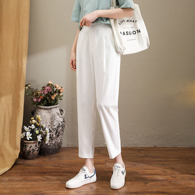 Pantaloni de dama cu nasture si buzunare