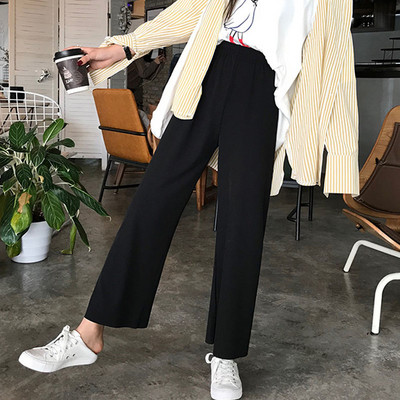 Pantaloni negri casual dama - model drept