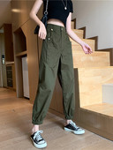 Pantaloni de dama cu talie inalta si buzunare in trei culori