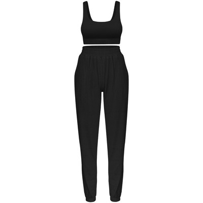 Set de pantaloni sport și bustieră de damă modern