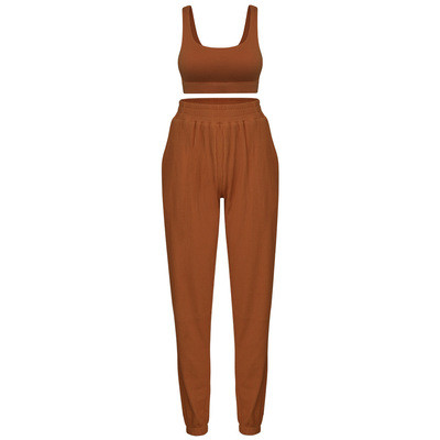 Set de pantaloni sport și bustieră de damă modern