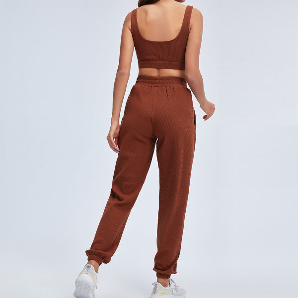 Set de pantaloni sport și bustieră de damă modern