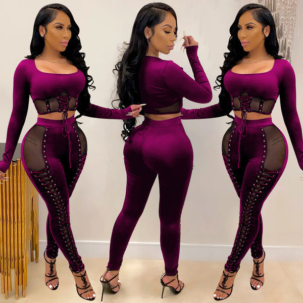 Naiste kaasaegne retuuside ja lühikese pluusi komplekt