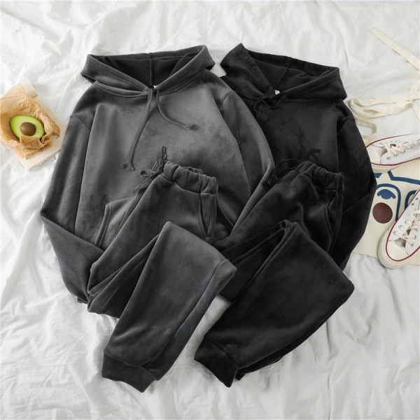 Set bluza dama cu buzunar si pantaloni sport