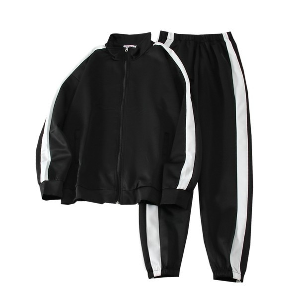 Ženski komplet trenirka i hlače s rubom