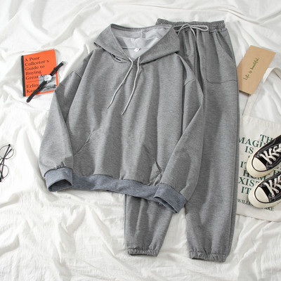 Ženski komplet obični model bluze na veze i hlače