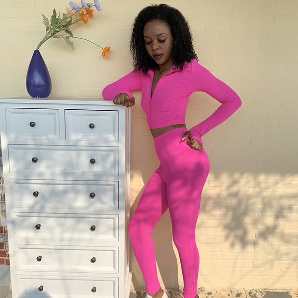 Set de jambiere și hanorac scurt pentru femei