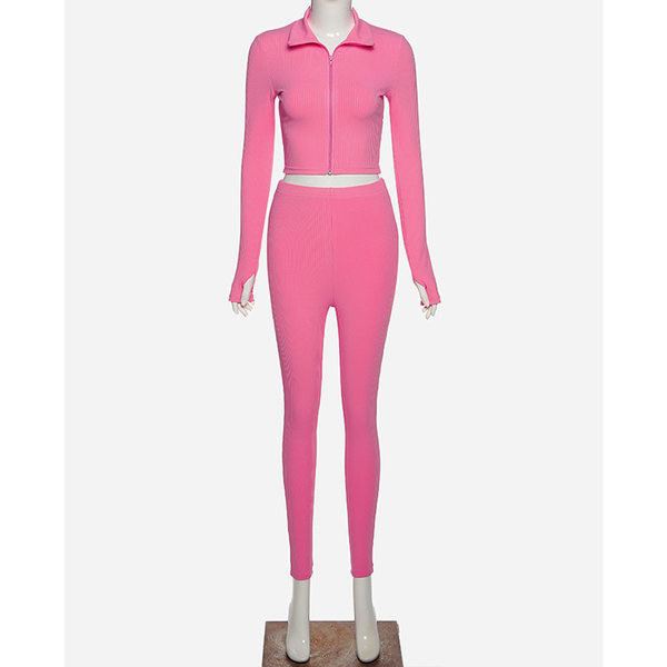 Set de jambiere și hanorac scurt pentru femei