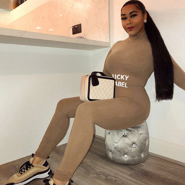 Γυναικείο σετ κολάν και μπλούζα με επιγραφές