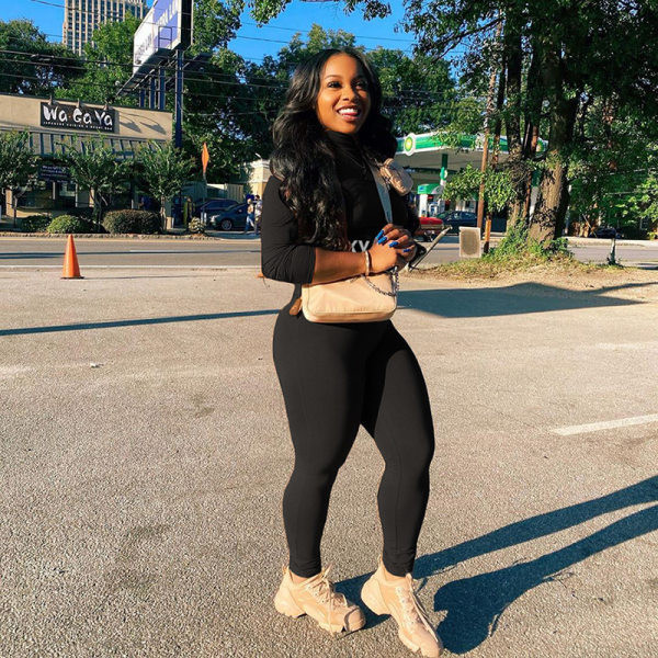 Γυναικείο σετ κολάν και μπλούζα με επιγραφές