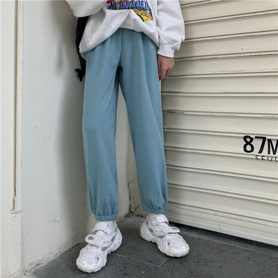 Pantaloni casual dama cu talie inalta in diferite culori