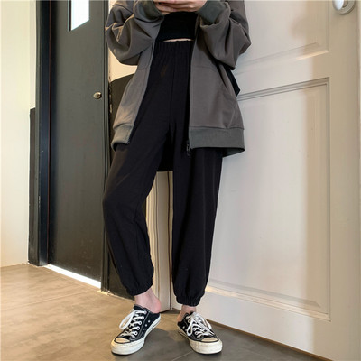 Pantaloni casual dama cu talie inalta in diferite culori