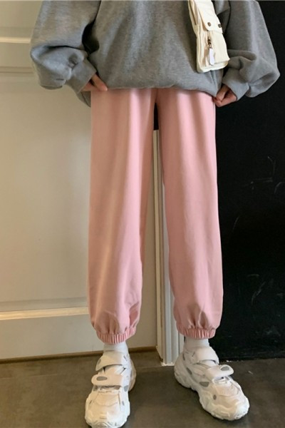 Pantaloni casual dama cu talie inalta in diferite culori