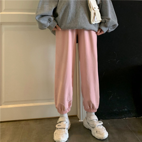 Pantaloni casual dama cu talie inalta in diferite culori