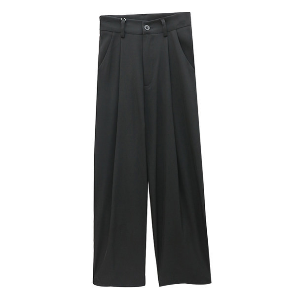 Pantaloni largi dama model nou in negru - model lat
