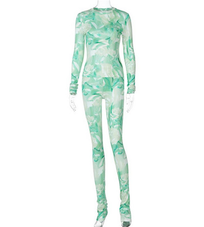 Set de damă modern de jambiere și bluză model montat