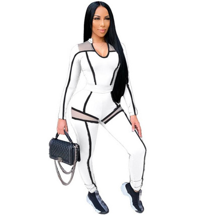 Set de jambiere și bluză de damă cu margine