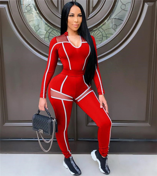 Set de jambiere și bluză de damă cu margine