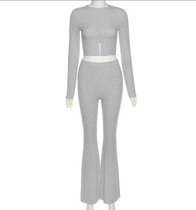 Set modern de dama model montat de jambiere si bluza scurta